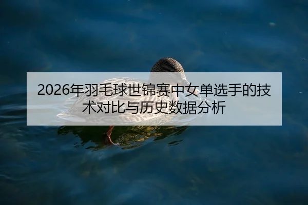 2026年羽毛球世锦赛中女单选手的技术对比与历史数据分析